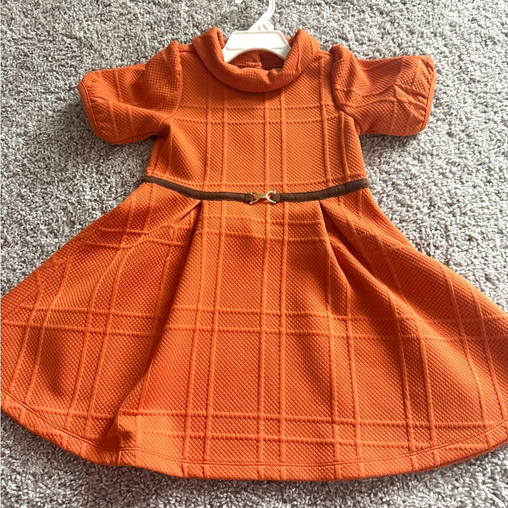 Orange Plaid Kids Janie and Jack Dress